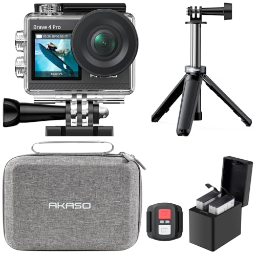 ビデオカメラ AKASO ULTRALIGHT WEIGHT 4K VLOG CAMERA Amazon | アクションカメラ-AKASO Brave7-4K 64GB ウェアラブル